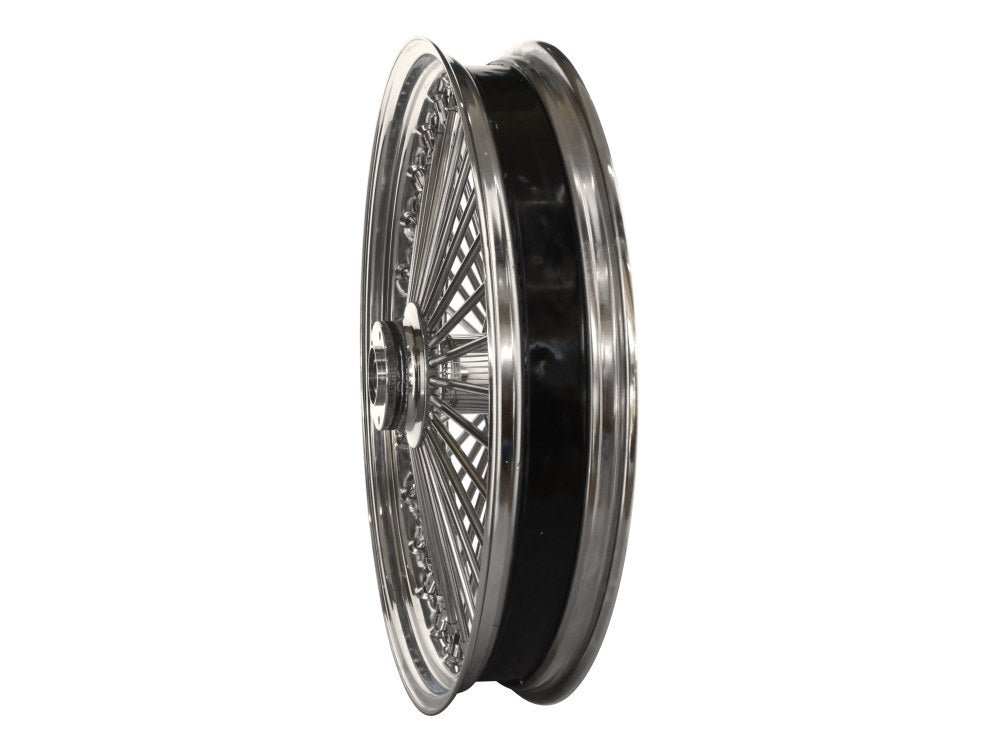 23in. x 3.5in. Mammoth Fat Spoke Front Wheel - Chrome. Fits Touring 2008up