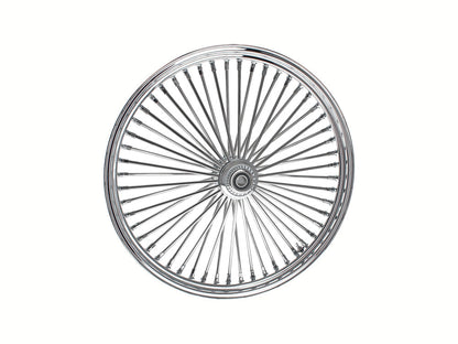 26in. x 3.5in. Mammoth Fat Spoke Front Wheel - Chrome. Fits Softail Breakout 2013up.