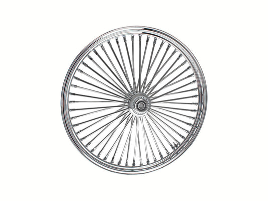 26in. x 3.5in. Mammoth Fat Spoke Front Wheel - Chrome. Fits Softail Breakout 2013up.