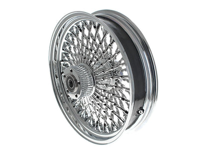 18in. x 3.5in. Cali Fat Spoke Rear Wheel - Chrome. Fits Softail 2011up.