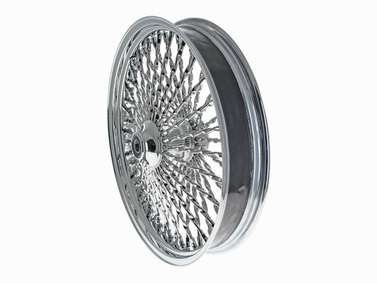 21in. x 3.5in. Cali Fat Spoke Front Wheel - Chrome. Fits Softail Heritage 2011up, Deluxe 2011-2020, Slim 2012-2021 & Fatboy 2011-2017