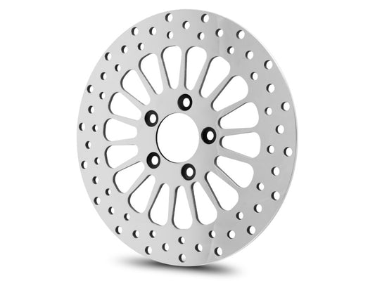 11.5in. Rear Super Spoke SS2 Disc Rotor - Polished. Fits Big Twin 2000up & Sportster 2000-2010