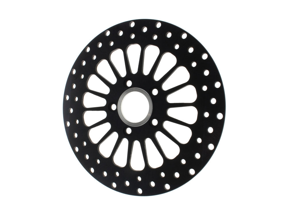 11.5in. Rear Super Spoke SS2 Disc Rotor - Black. Fits Big Twin 2000up & Sportster 2000-2010