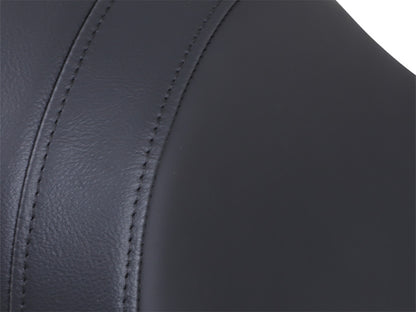 Predator Dual Seat - Smooth Solar Leather Black. Fits Softail 1984-1999.