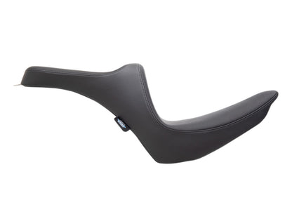Predator Dual Seat - Smooth Black. Fits Softail 2000-2017 with 130 or 150 OEM Rear Tyre