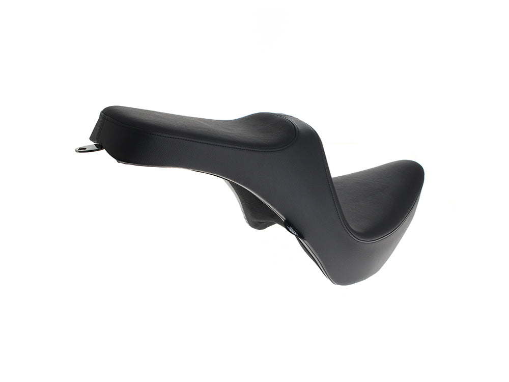 Predator 3 Dual Seat - Smooth Black. Fits Softail 1984-1999