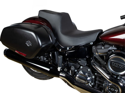Predator 3 Dual Seat - Smooth Black. Fits Sport Glide & Low Rider 2018up, Low Rider S 2020up & Low Rider ST 2022up