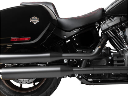Performance Predator 2up Dual Seat with Red Double Diamond Lattice Stitch. Fits Sport Glide & Low Rider 2018up, Low Rider S 2020up & Low Rider ST 2022up