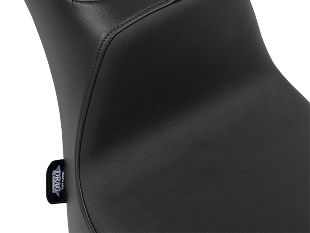 Performance Predator 2up Dual Seat - Smooth Black. Fits Softail 2000-2017 with 130 or 150 OEM Rear Tyre