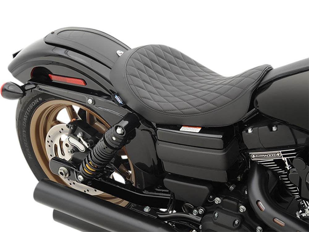 Solo Seat with Black Diamond Lattice Stitch. Fits Dyna 2006-2017