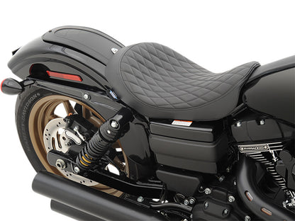 Solo Seat with Black Diamond Lattice Stitch. Fits Dyna 2006-2017