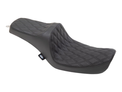 Predator 3 Dual Seat with Black Double Diamond Lattice Stitch. Fits Dyna 1996-2003