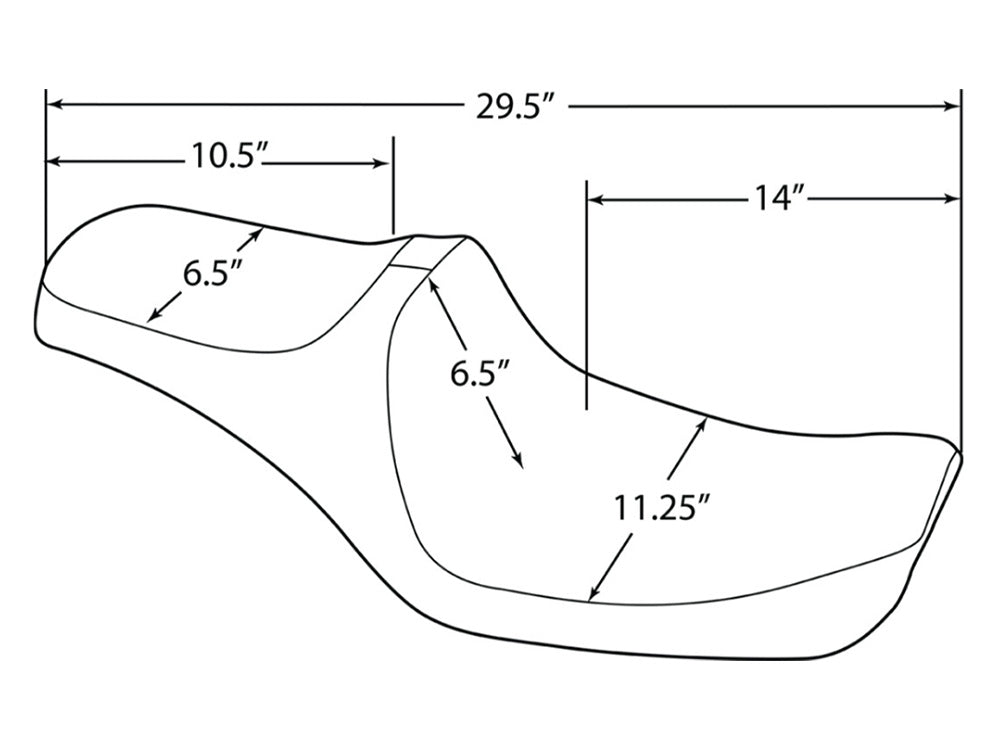 Predator 3 Dual Seat with Silver Double Diamond Lattice Stitch. Fits Dyna 1996-2003