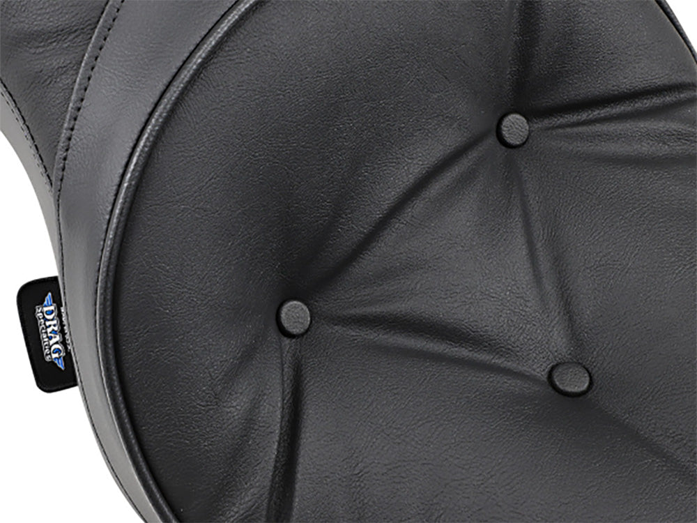 Low Profile Dual Touring Seat with Pillow Stitch. Fits Sportster 2004-2021