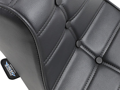 Mini King & Queen Dual Seat. Fits Big Twin 1964-1984