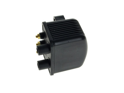 Ignition Coil - Black. Fits Big Twin 1970-1999 & Sportster 1971-2003 Models with Upgraded Single Fire Ignition