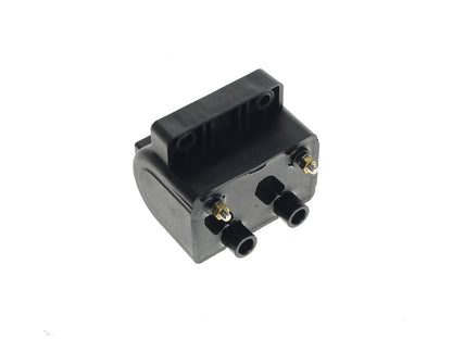Ignition Coil - Black. Fits Big Twin & Sportster 1965-1998 with Points