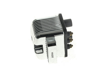 Ignition Coil - Chrome. Fits Big Twin 1970-1999 & Sportster 1971-2003 Models with Upgraded Single Fire Ignition