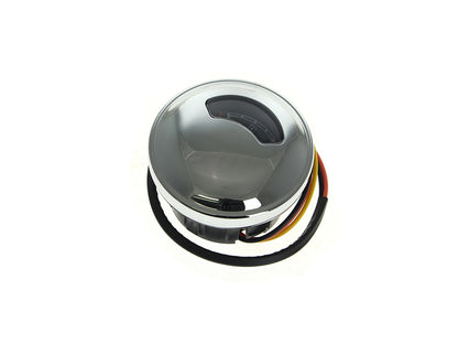 OEM Style Needle Fuel Gauge - Chrome. Fits Softail 2008-2017 Dyna 2009-2017, Road King 2008-2025 & Freewheeler Trike 2015-2025