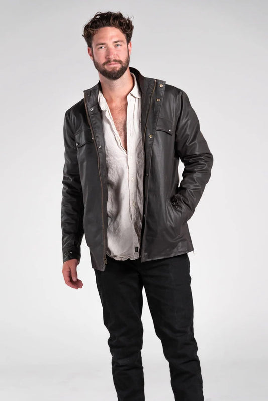 Merla Moto Carrera Waxed Cotton Motorcycle Jacket