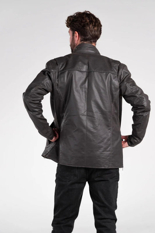 Merla Moto Carrera Waxed Cotton Motorcycle Jacket