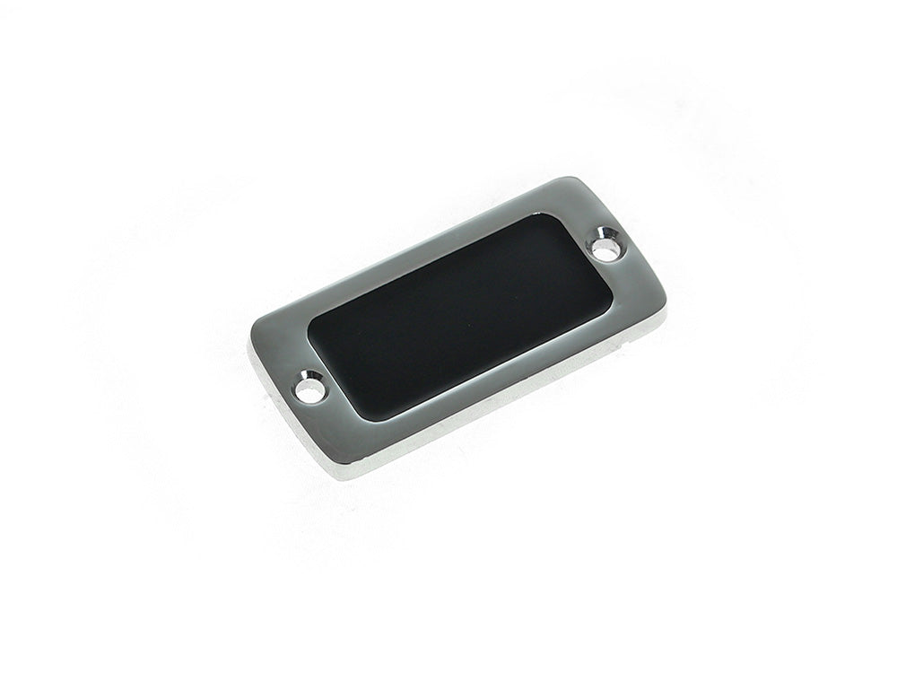 Master Cylinder Cap - Chrome. Fits Front on Big Twin & Sportster 1982-1995 & Rear on Touring 1990-1998, FXR 1990-1994 & FX Softail 1990-1999