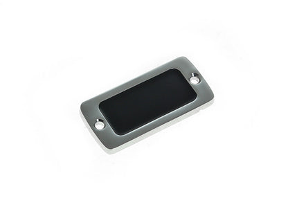 Master Cylinder Cap - Chrome. Fits Front on Big Twin & Sportster 1982-1995 & Rear on Touring 1990-1998, FXR 1990-1994 & FX Softail 1990-1999