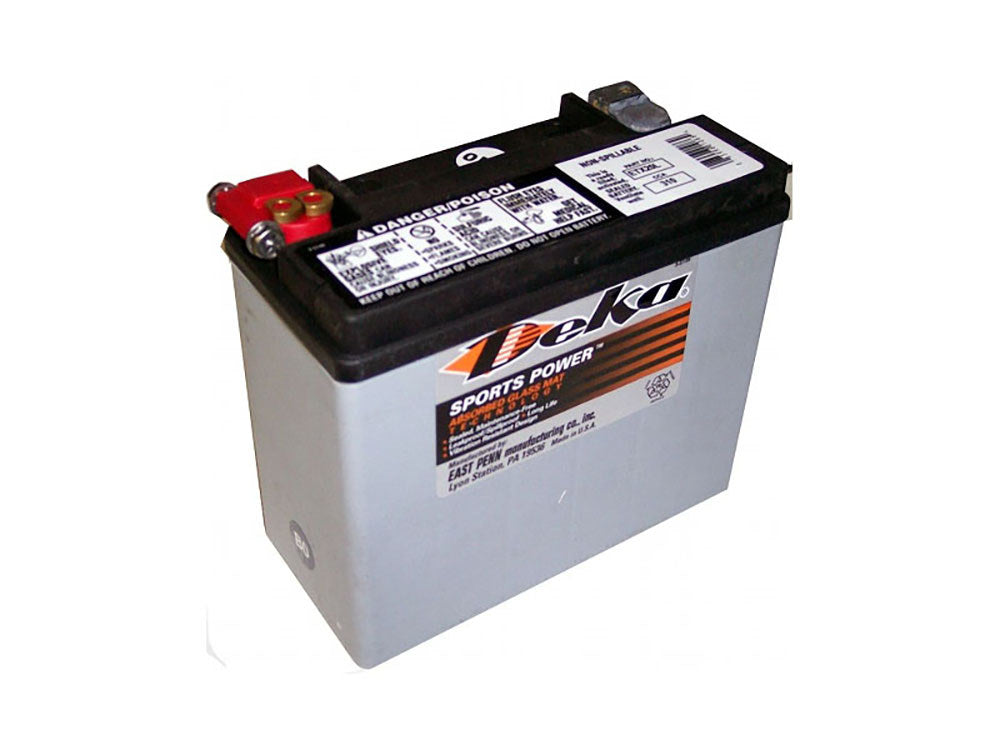 Premium AGM Motorcycle Battery. Fits Softail 1997up & Dyna 1997-2017, Sportster 1997-2003, V-Rod 2007-2017 & Most Victory.