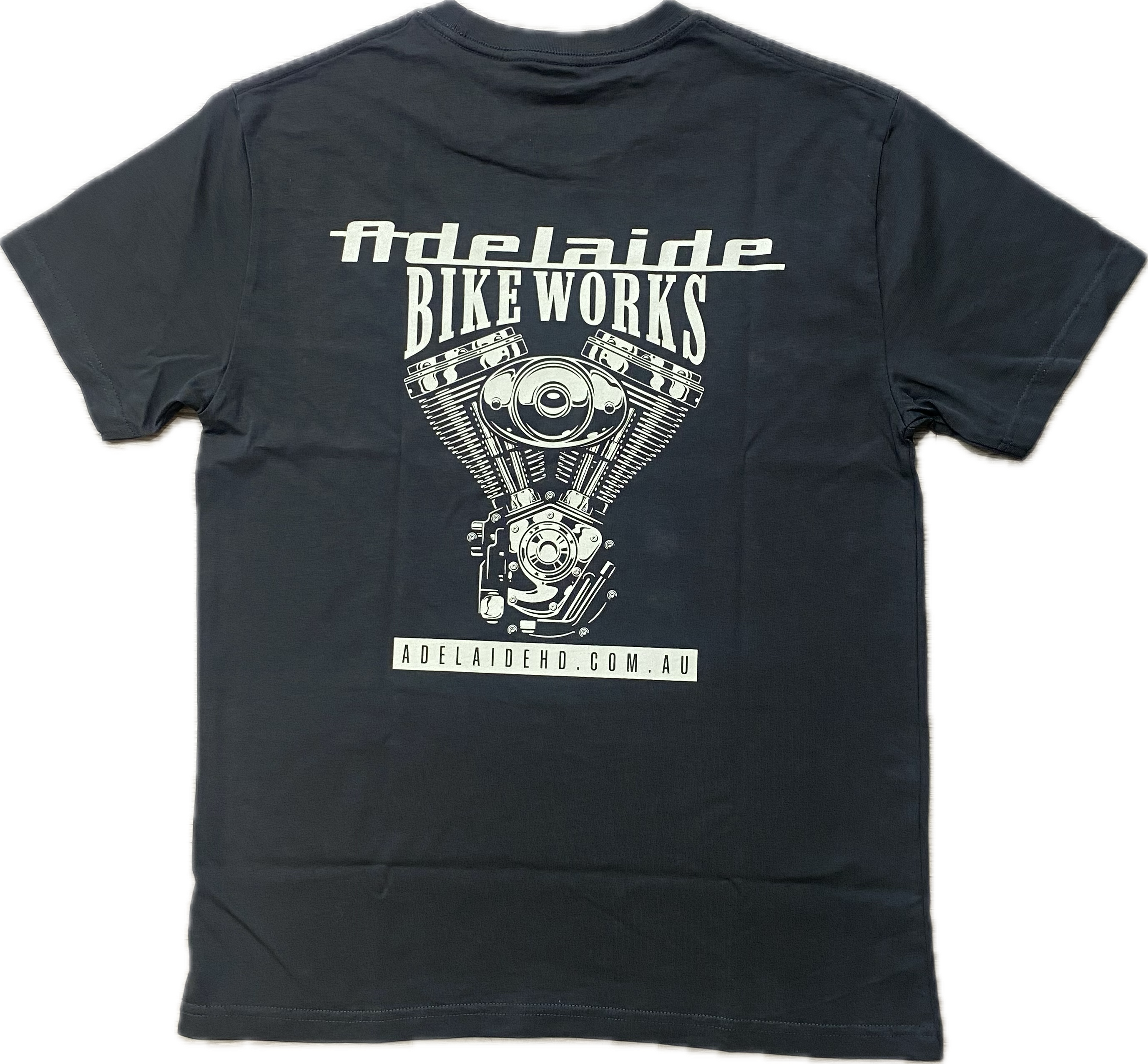 Adelaide Bike Works Engine Tee - Coal