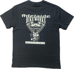 Adelaide Bike Works Engine Tee - Coal