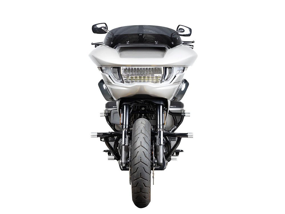 Road Warrior Rear Crashbars - Gloss Black. Fits Touring 2024up