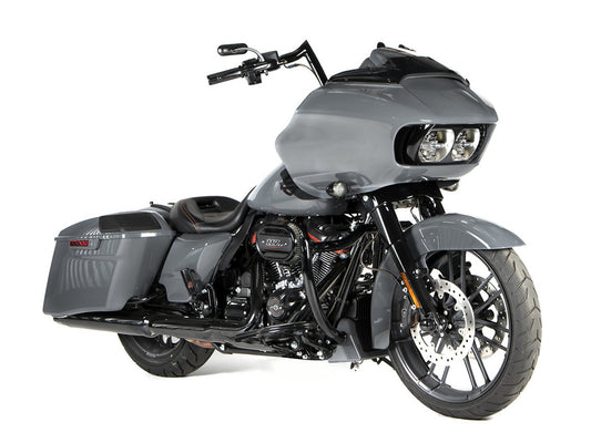 Shield Front Crashbar - Gloss Black. Fits Touring 1997-2023.