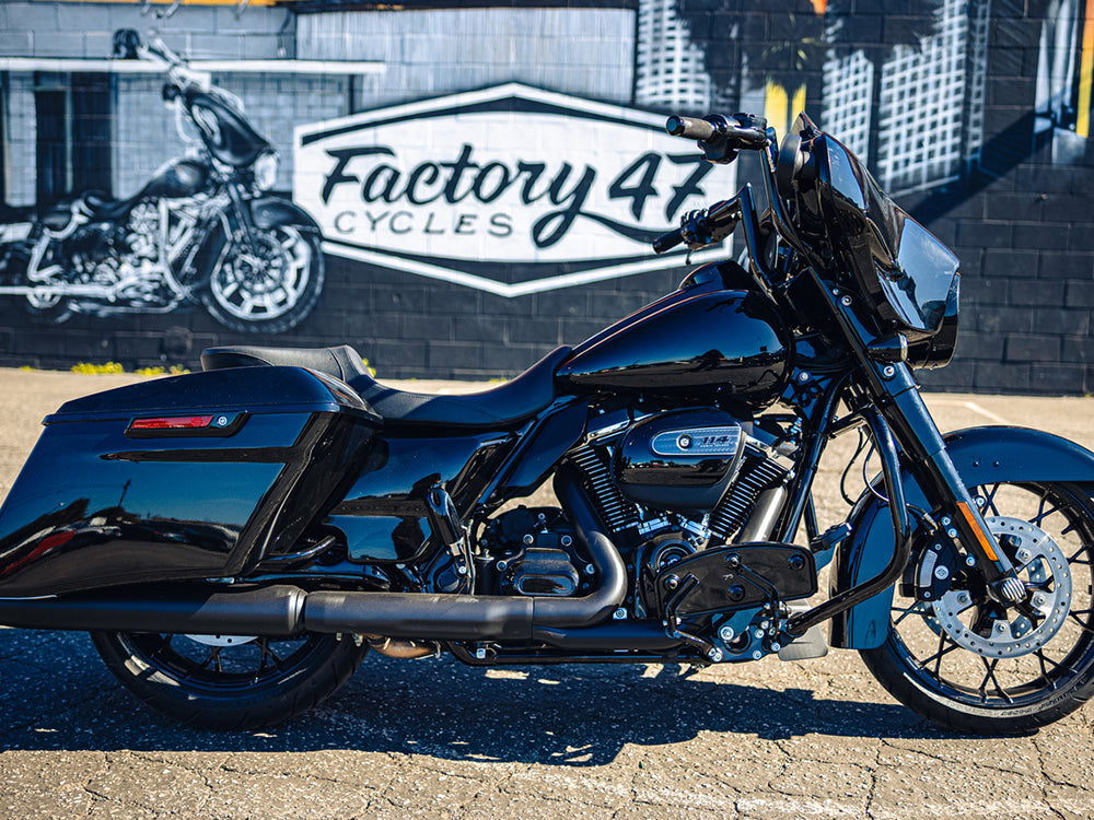 12in. x 1-1/2in. Assault Handlebar - Gloss Black. Fits Ultra Models 1996-2024 and Street Glide 1996-2023