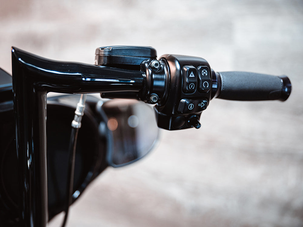 14in. x 1-1/2in. Assault Handlebar - Gloss Black. Fits Ultra Models 1996-2024 and Street Glide 1996-2023