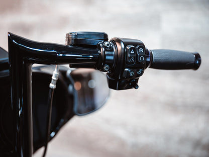 14in. x 1-1/2in. Assault Handlebar - Gloss Black. Fits Ultra Models 1996-2024 and Street Glide 1996-2023