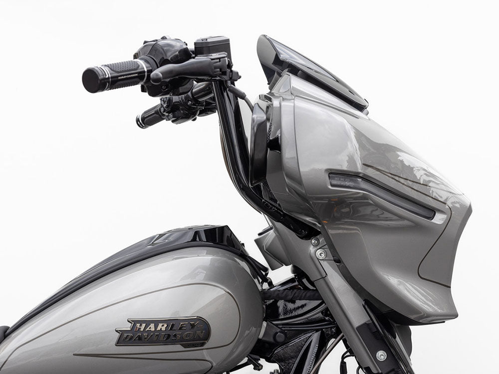 14in. x 1-1/2in. S Series Handlebar - Gloss Black. Fits CVO Street Glide 2023up & Street Glide 2024up