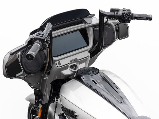 14in. x 1-1/2in. S Series Handlebar - Black Chrome. Fits CVO Street Glide 2023up & Street Glide 2024up