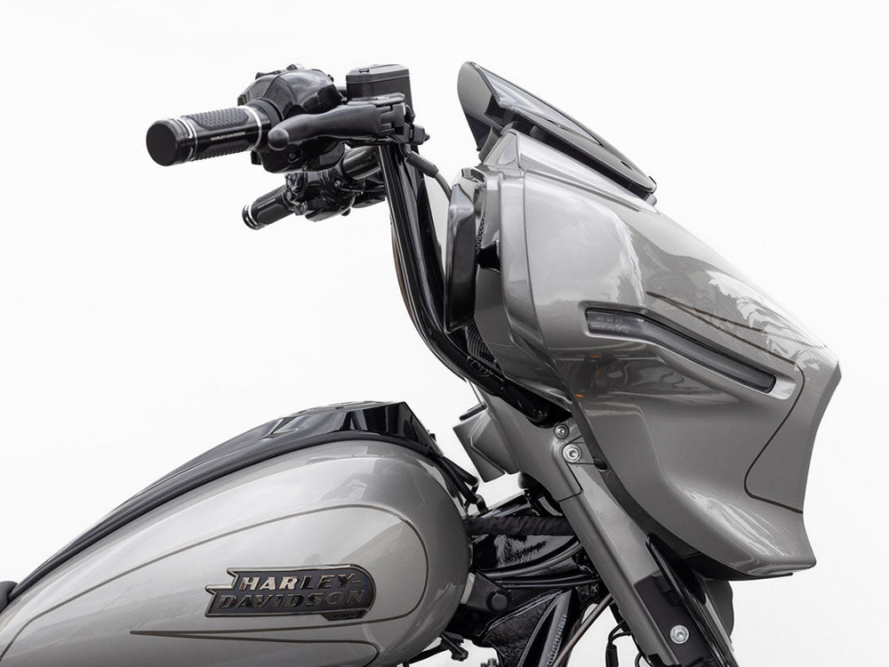 14in. x 1-1/2in. S Series Handlebar - Black Chrome. Fits CVO Street Glide 2023up & Street Glide 2024up