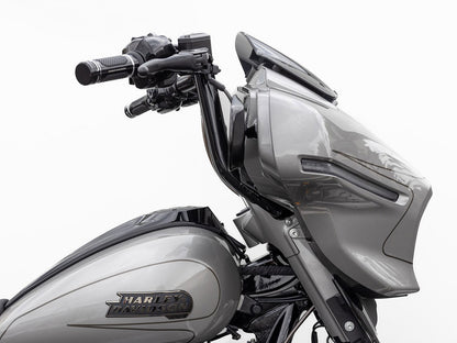 14in. x 1-1/2in. S Series Handlebar - Black Chrome. Fits CVO Street Glide 2023up & Street Glide 2024up