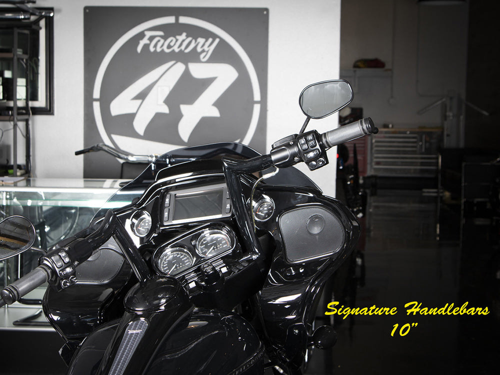 10in. x 1-1/2in. Signature Handlebar - Gloss Black. Fits Road Glide 2015-2023