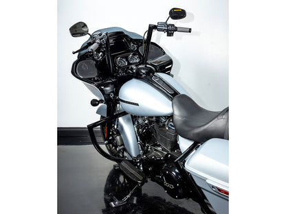 14in. x 1-1/2in. STR Miter Handlebar - Gloss Black. Fits Road Glide 2015-2023