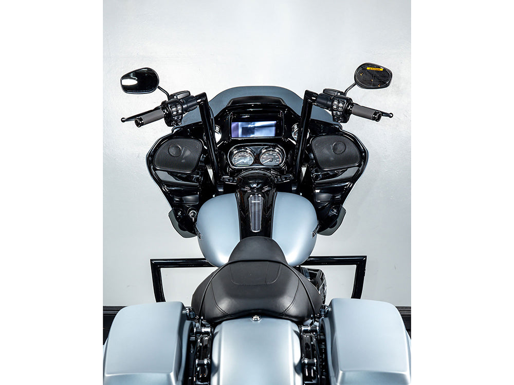 14in. x 1-1/2in. STR Miter Handlebar - Gloss Black. Fits Road Glide 2015-2023