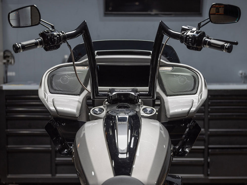 12in. x 1-1/2in. R Series Handlebar - Gloss Black. Fits CVO Road Glide 2023up & Road Glide 2024up