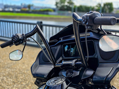 14in. x 1-1/2in. R Series Handlebar - Gloss Black. Fits CVO Road Glide 2023up & Road Glide 2024up