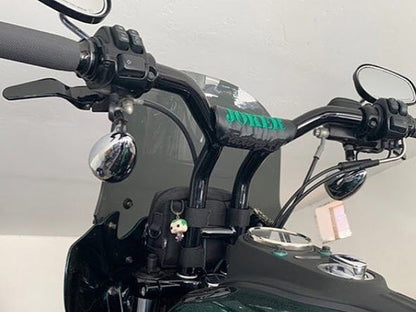 14in. x 1-1/4in. Cali Pullback T-Bar Handlebar - Gloss Black.