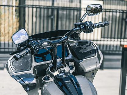 16in. x 1-1/4in. Brap Straight T-Bar Handlebar - Gloss Black. Fits CVO Road Glide 2023up & Road Glide 2024up