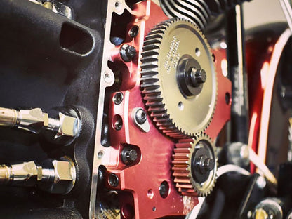 Block Off Plate. For use with FE-8015, FE-8033 & FE-8037 if using Gear Drive Cams.