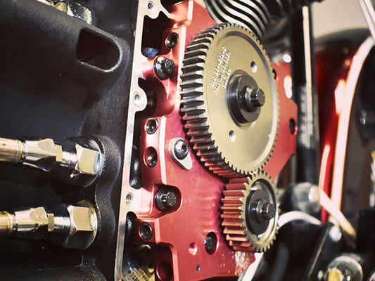 Block Off Plate. For use with FE-8015, FE-8033 & FE-8037 if using Gear Drive Cams.