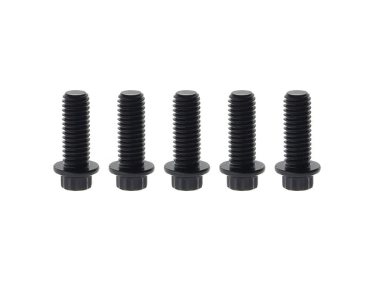 Rear Disc Rotor Bolts - Black 12 Point ARP. Fits H-D Big Twin 1997up & Sportster 1997-2021