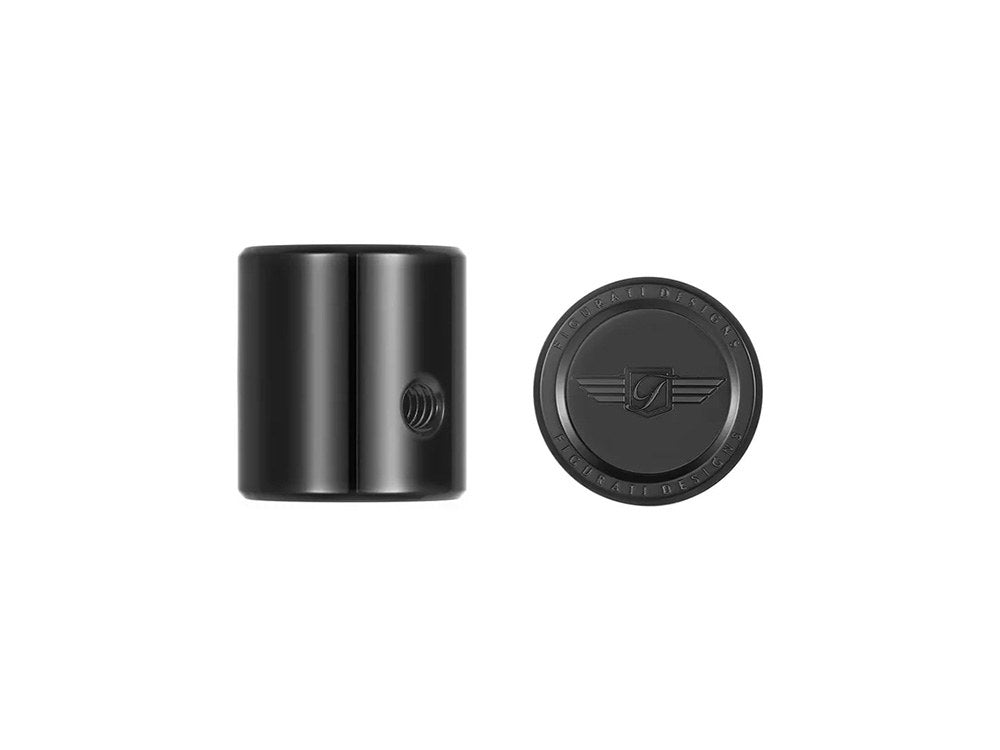 Heel-Toe Shifter Cover - Black with Figurati Designs Logo. Fits Touring 1982up & FL Softail 1986-2017